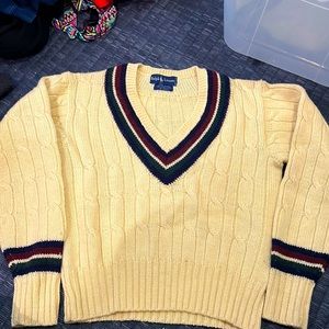 Yellow Wool Tennis Style Ralph Lauren sweater!!!!